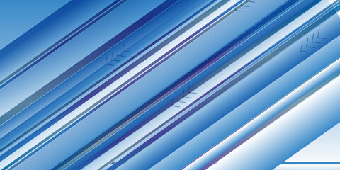 Obraz premium Abstract horizontal lines blue wave design pattern horizontal lines on white background