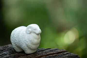 Old sheep ceramic symbol for 