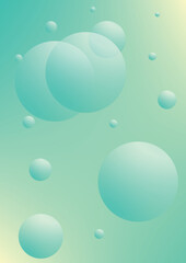Cover fluid with round shapes