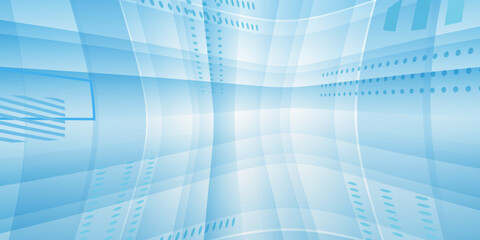 Obraz premium Abstract geometric white and blue color background. Vector illustration design background