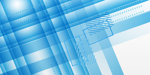 Abstract geometric white and blue color background. Vector illustration design background