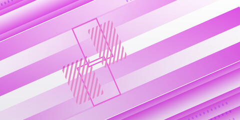 Abstract art background vector. Luxury minimal style wallpaper with purple lines on white background