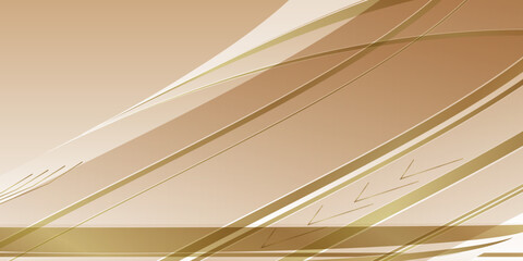Abstract gold waves on white background. Stream wave concept Vector illustration