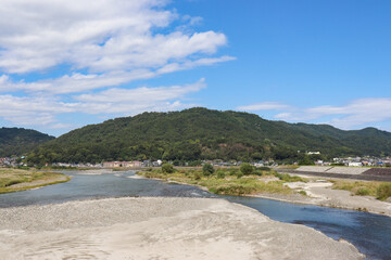 富士川（山梨県身延町、市川三郷町）