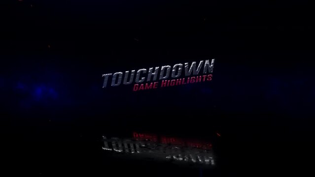 American Football. Touchdown, Game Highlights.