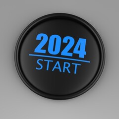 3d rendering of Happy new year 2022 shiny golden vector design