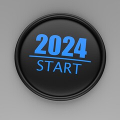 3d rendering of Happy new year 2022 shiny golden vector design