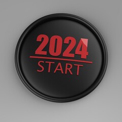 3d rendering of Happy new year 2022 shiny golden vector design