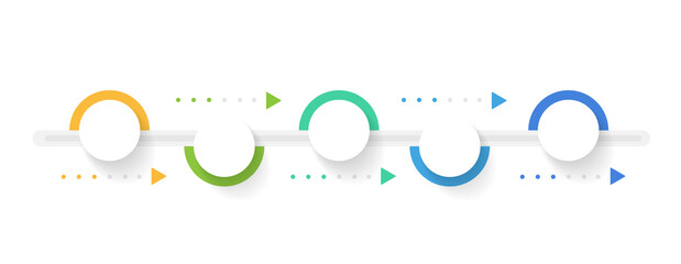 Infographic PNG template for business. 5 Steps Modern Timeline diagram with progress arrows, presentation vector infographic with PNG transparent background.