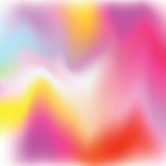vector hologram colorful wave with bokeh
