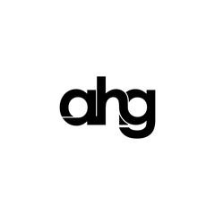 ahg letter initial monogram logo design