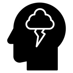 Human Mind Brainstorm Icon