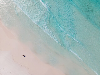 Fototapeta na wymiar Lucky Bay from above, Cape Le Grand, Western Australian Beaches