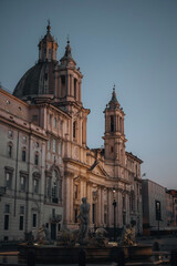 Fototapeta na wymiar st Nicholas church in piazza navona