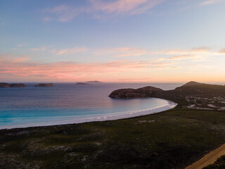 Fototapeta premium Lucky Bay from above, Cape Le Grand, Western Australian Beaches
