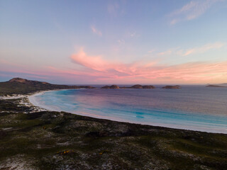 Lucky Bay from above, Cape Le Grand, Western Australian Beaches