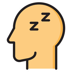 Human Mind Sleep Icon