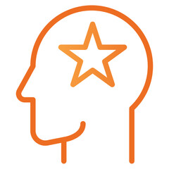 Human Mind Star Icon
