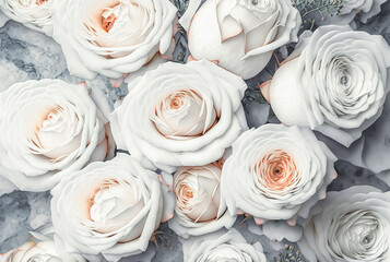 Natural roses background. flower background. Bouquet of fresh roses. Romance love valentine day decoration bouquet bloom