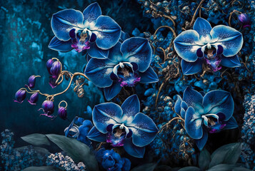 beautiful Phalaenopsis orchid flowers. Home garden. Room interior decoration. design for wallpaper, banner, prints, invitation