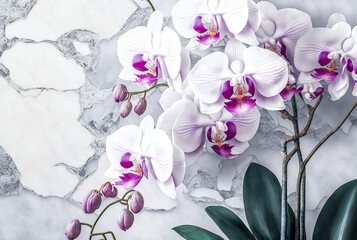 beautiful Phalaenopsis orchid flowers. Home garden. Room interior decoration. design for wallpaper, banner, prints, invitation