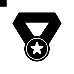 Medal icon vector