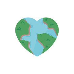 earth heart design