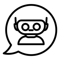 bot chat line icon