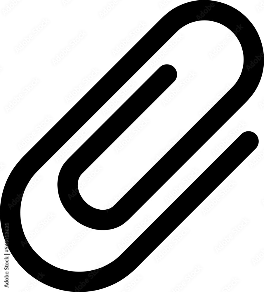 Poster paper clips icon vector symbol template on white background..eps