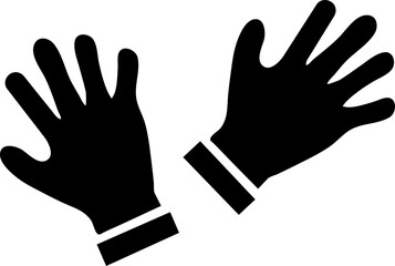  glove icon vector symbol template on white background..eps