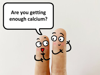 Finger art about health