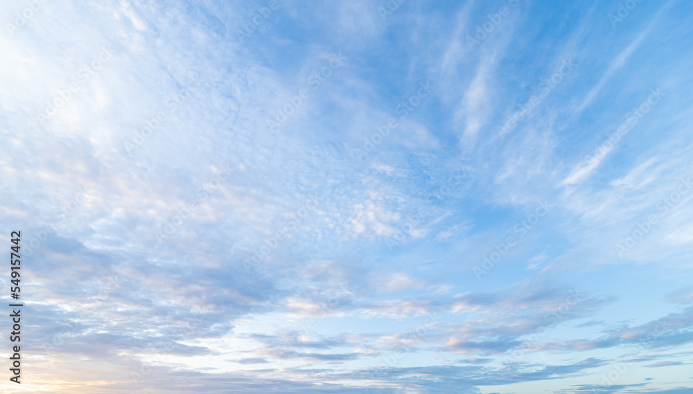 Wall mural cloudy sky light of twilight sky in evening for create content editing of nature resource.