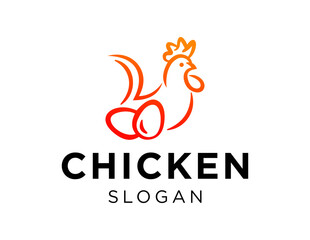 Logo about Chicken on white background. created using the CorelDraw application.