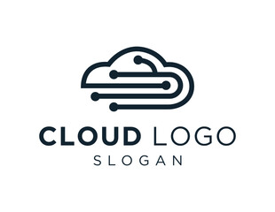 Logo about Cloud on white background. created using the CorelDraw application.