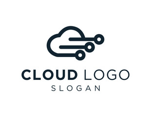 Logo about Cloud on white background. created using the CorelDraw application.