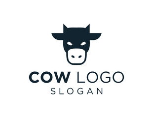Logo about Cow on white background. created using the CorelDraw application.