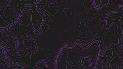 Abstract topographic background. Topographic map and place for texture. Landscape geodesy topography map background. Line texture pattern. Wavy banner and color geometric form.