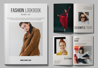 Look Book Layout Design Template