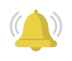 Alarm, alert, bell color icon illustration / png ( background transparent )