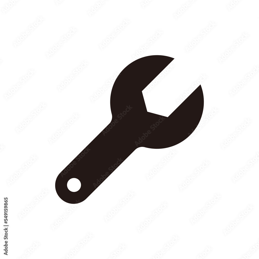 Wall mural wrench, spanner icon / png ( background transparent )