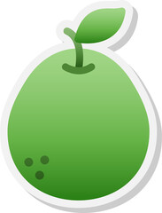 Pomelo fruit sticker icon.