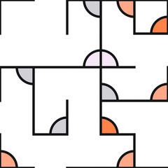 Decorative diagram colorful geometric figures background illustration