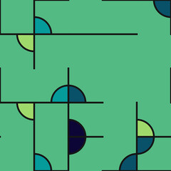 Decorative diagram colorful geometric figures background illustration