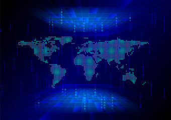 abstract background concept technology network futuristic vector illustration