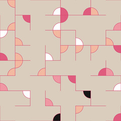 Decorative diagram colorful geometric figures background illustration