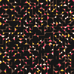 Obraz premium Decorative diagram colorful geometric figures background illustration