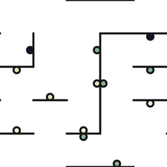 Decorative diagram colorful geometric figures background illustration