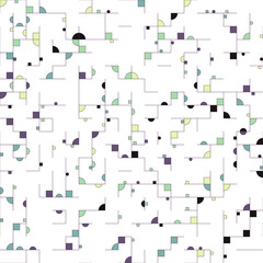 Decorative diagram colorful geometric figures background illustration