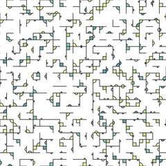 Decorative diagram colorful geometric figures background illustration