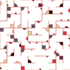 Decorative diagram colorful geometric figures background illustration